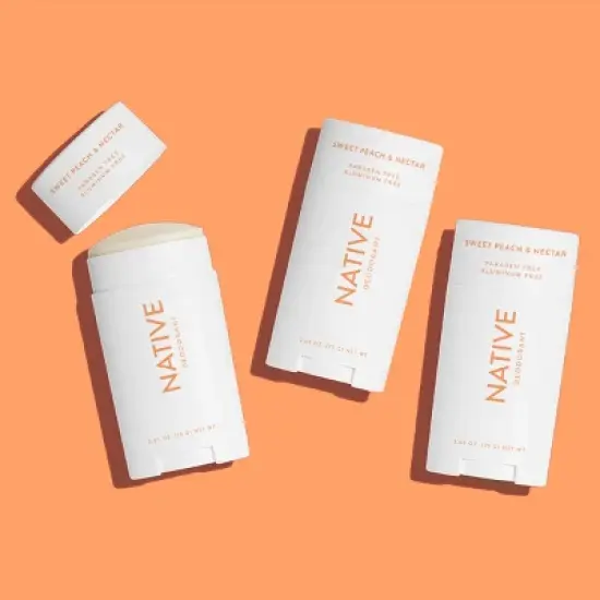 Native Sweet Peach & Nectar Deodorant - 2.65oz image {4}