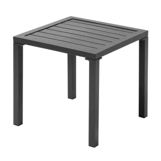 3pc Outdoor Aluminum Lounge Chairs with Side Table - Off-White - Crestlive Products image {8}