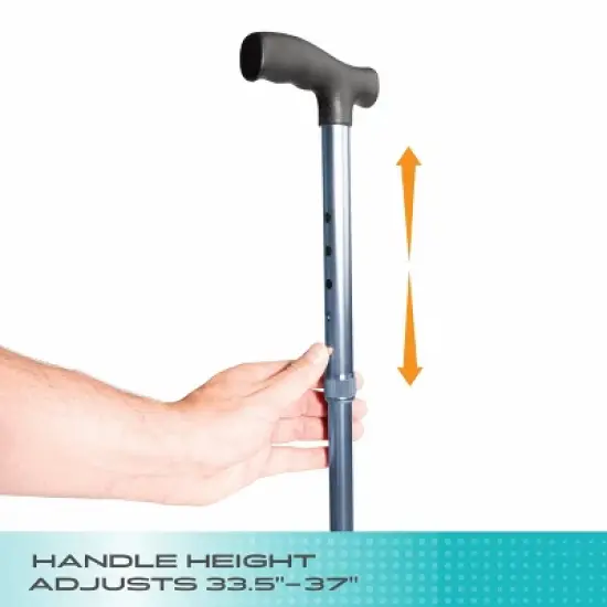 Stander Wonder Cane, Folding Walking Cane for Seniors with Flexible Quad Tip image {4}