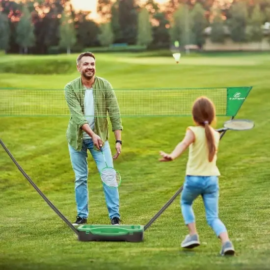 E-Jet Sport 5' x 10' Portable Badminton Net Set image {4}