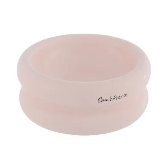 Sam's Pets Tall Tulip Pet Bowl In Glossy Pink image {2}