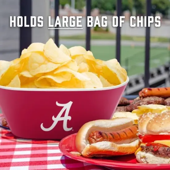 NCAA Alabama Crimson Tide Serving Bowl: Melamine Rounded Square Tableware image {4}