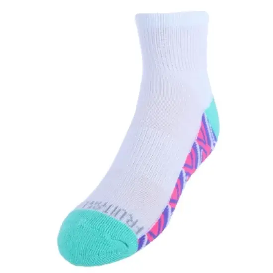 Fruit of the Loom Girl's Active Cushioned Ankle Socks (Pack of 6) image {3}