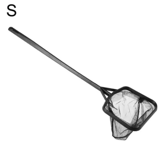 Unique Bargains Aquarium Fish Net Aquarium Fish Tank Accessories Small Fish Fine Net Black 35.5x9.5cm 1Pcs image {4}