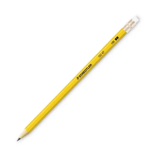 Staedtler Woodcase Pencil, HB (#2), Black Lead, Yellow Barrel, 144/Pack image {1}