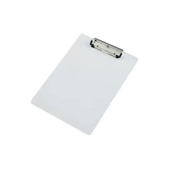 Saunders Acrylic Clipboard 1/2" Capacity Holds 8-1/2w x 12h Clear 21565 image {2}