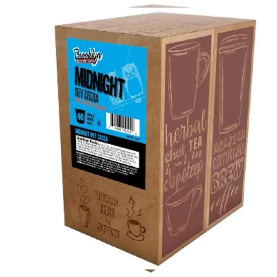 Brooklyn Beans Midnight Dark Chocolate Hot Cocoa Flavored Pods, 2.0 Keurig,40 ct image {1}