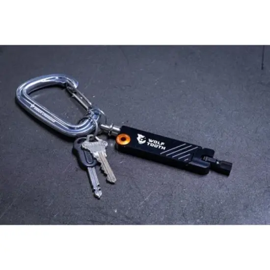 Wolf Tooth 6-Bit Hex Wrench Multi-Tool with Keyring - Orange image {5}