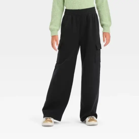 Girls' Fleece Cargo Pants - art class&trade; image {3}