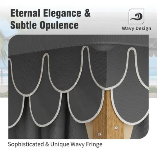 Captiva Designs 10x13 Patio Gazebo with Screened Canopy & Mosquito Netting &ndash; Heavy Duty Outdoor Shelter for Lawn and Garden image {12}