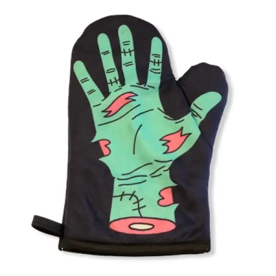 Zombie Hand Oven Mitt Funny Halloween Undead Graphic Novelty Kitchen Accessories - Crazy Dog Bakeware For Halloween Season image {1}