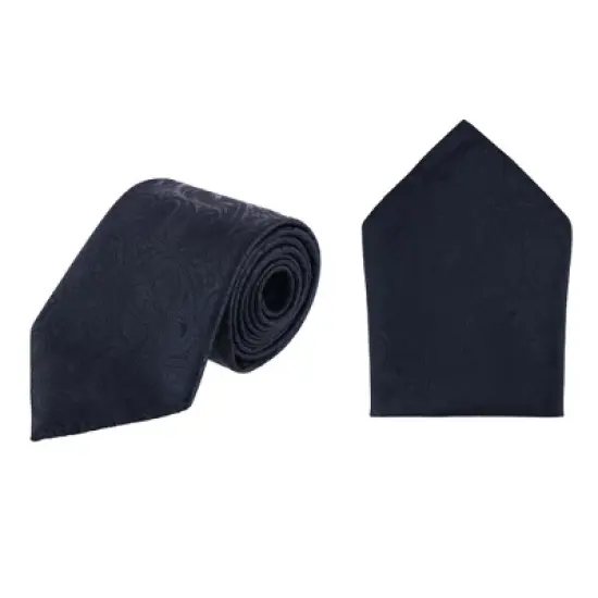 CTM Men's Paisley Print Tie and Pocket Square image {7}