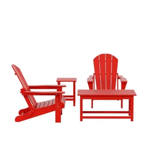 WestinTrends  4-Piece Outdoor Paio Adirondack Conversation Set image {21}