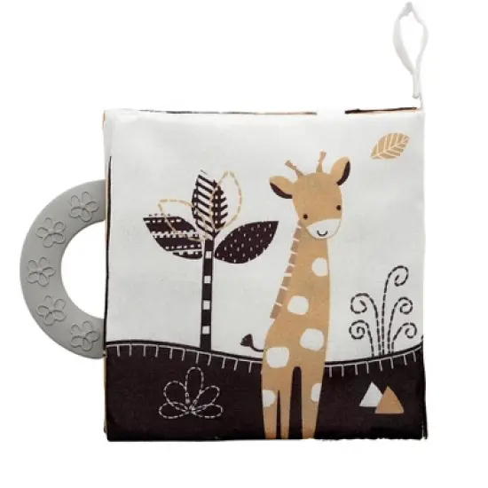 Lambs & Ivy Jungle Story Developmental Soft Book & Lion Plush Toy Gift Set image {7}