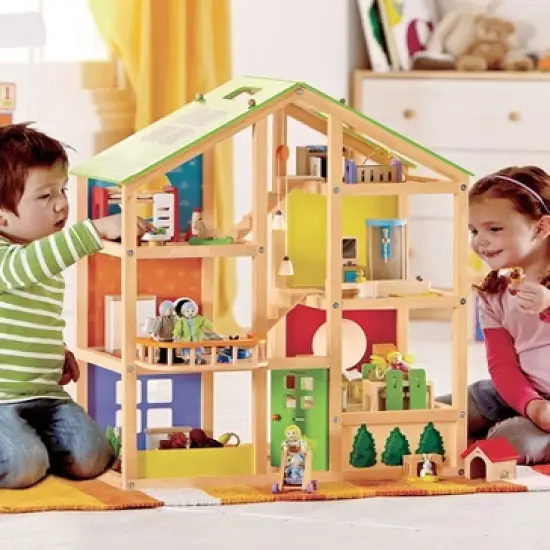 HearthSong - Contemporary All-Season Dollhouse Doll Family image {1}