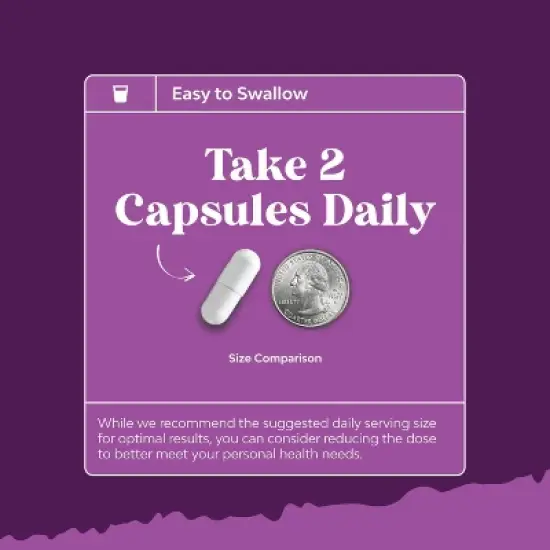 Perimenopause Support Capsules, Women's Pre Menopause Support, Women's Wellness Supplement, Nature's Craft, 120ct image {5}