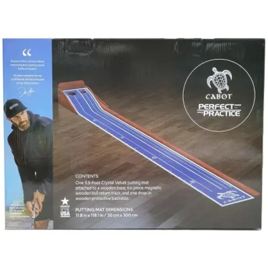Perfect Practice Cabot Saint Lucia Putting Mat (Turtle) 9-feet X 6-inch image {2}