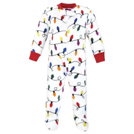 Hudson Baby Infant Boy Plush Sleep and Play, Christmas Lights image {2}