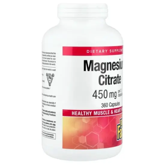 Natural Factors Magnesium Citrate, 360 Capsules (150 mg Per capsule) image {3}
