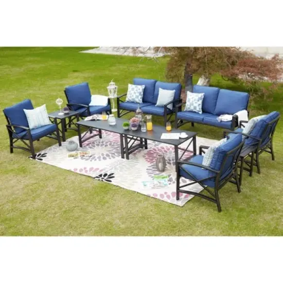 10pc Loveseat Patio Seating Set - Patio Festival
 image {15}