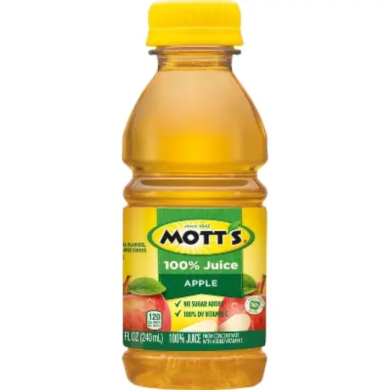 Mott's 100% Original Apple Juice - 6pk/8 fl oz Bottles image {1}