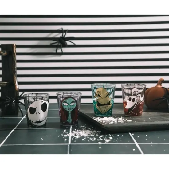 Silver Buffalo Disney The Nightmare Before Christmas 1.5-Ounce Mini Shot Glasses | Set of 4 image {3}
