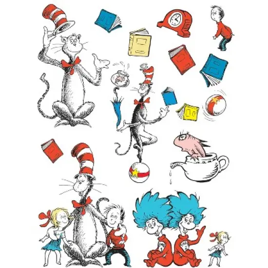 Eureka&reg; Cat in the Hat&trade; Large Characters Bulletin Board Set image {3}