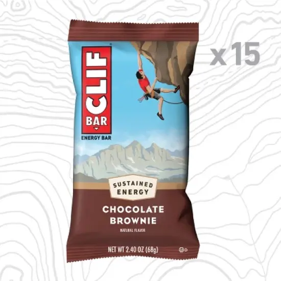 CLIF Bar Chocolate Brownie Granola Protein Bar Made with Organic Oats - 10g Protein - 36oz/15pk image {2}