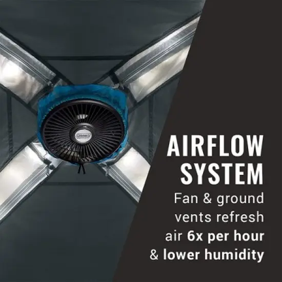 Coleman OneSource 6 Person Camping Dome Tent with Airflow System & LED Lighting image {3}