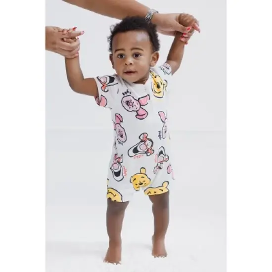 Disney Winnie the Pooh Romper Newborn to Infant image {1}