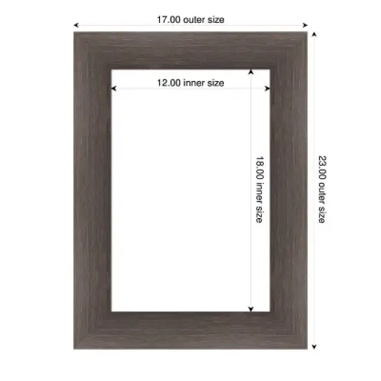 Amanti Art Hardwood Chocolate Framed Dry Erase Magnetic Board image {4}