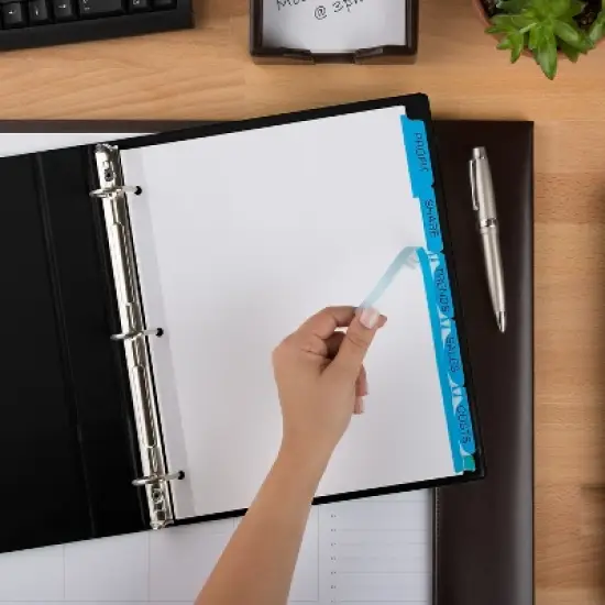 Avery Print & Apply Clear Label Dividers w/Color Tabs 5-Tab Letter 5 Sets 11410 image {7}