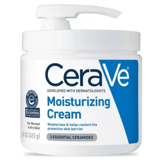 CeraVe Moisturizing Cream for Normal to Dry Skin Unscented - 16 fl oz image {2}