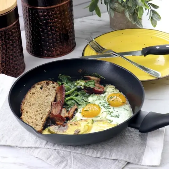 Oster Kingsway 8 Inch Aluminum Nonstick Frying Pan in Black image {2}