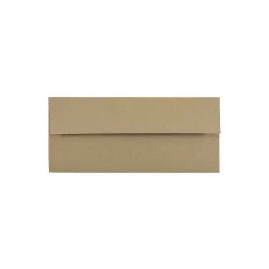 JAM Paper #10 Business Envelope 4 1/8" x 9 1/2" Brown Kraft 25/Pack (6314842) image {3}