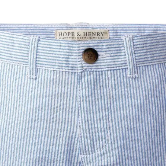 Hope & Henry Boys' Organic Cotton Seersucker Suit Pant, Toddler image {1}
