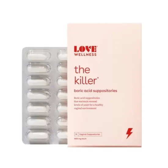 Love Wellness The Killer Boric Acid Suppositories - 14ct image {2}