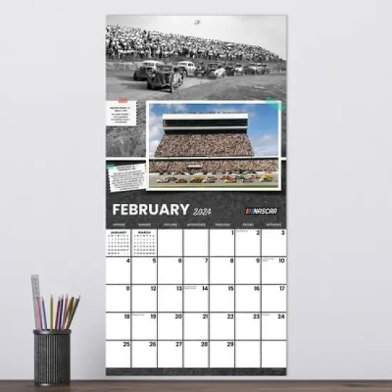 TF Publishing 2024 Wall Calendar 12"x12" Nascar Heritage image {2}