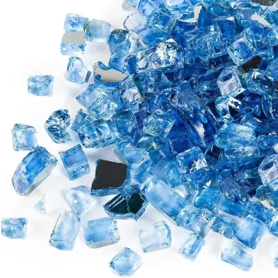 Kinger Home 10 lbs (1/2 in) Fire Glass, Multiple Colors image {7}