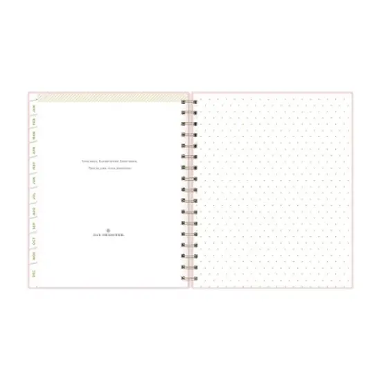 Day Designer 2024 Planner 7"x9" Weekly/Monthly Faux Leather Blush image {12}