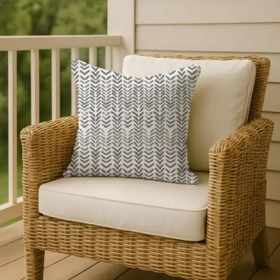 Creative Products Herringbone Print 1 16 x 16 Indoor / Outdoor Pillow image {5}
