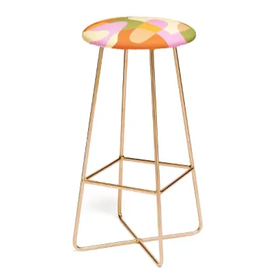 Sundry Society Bright Color Block Shapes Barstool - Deny Designs image {3}