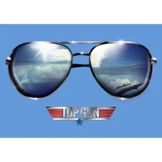 Boy's Top Gun Aviator Sunglasses Reflection Logo Performance Tee image {1}