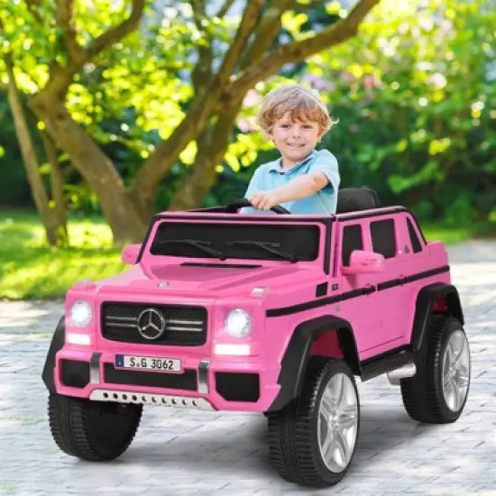 Costway Mercedes Benz 12V Electric Kids Ride On Car  RC Remote Control W/Trunk image {11}