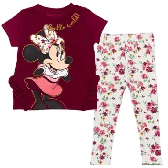 Disney Minnie Mouse T-Shirt and Leggings Outfit Set Infant to Little Kid image {9}
