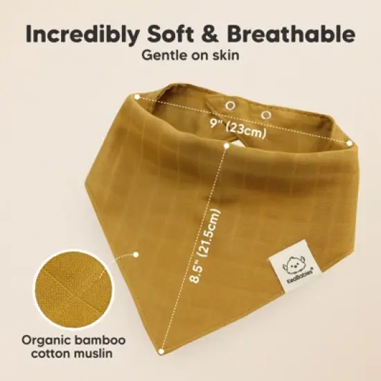 8pk Lumi Muslin Baby Bibs, Bandana Bibs for Baby Boy, Baby Girl, Muslin Drool Bib for Newborn, Toddler image {2}