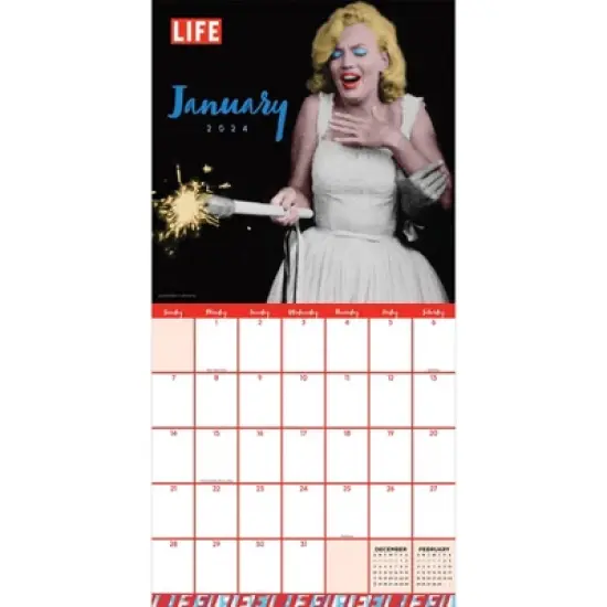 TF Publishing 2024 Wall Calendar 12"x12" Marilyn Monroe image {1}