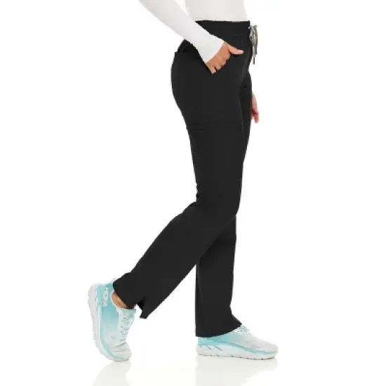 MediChic Women's Terri Stretch Straight Leg Six Pocket Cargo Scrub Pants image {2}