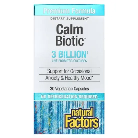 Natural Factors Calm Biotic&trade;, 3 Billion, 30 Vegetarian Capsules image {3}