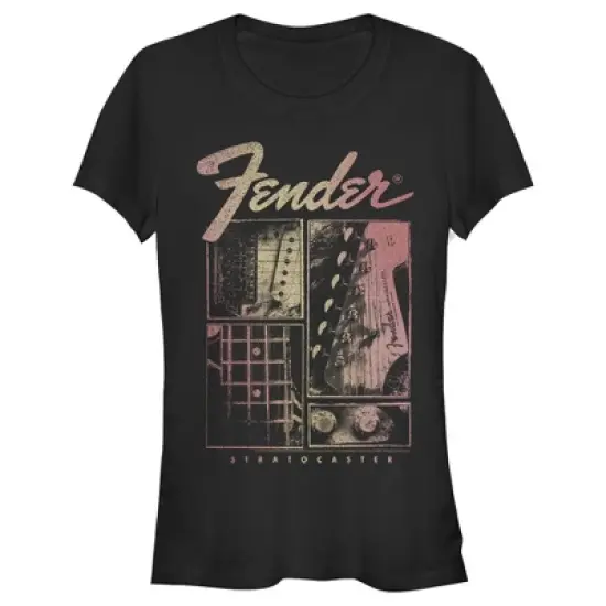 Junior's Fender Sunburst Stratocaster T-Shirt image {3}